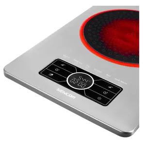 Плитка настольная Sencor индукционная, комфорок – 1 на 1.5кВт, управление – сенсорное, нерж. сталь №3
