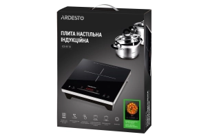 Плитка настільна Ardesto індукційна, конфорок - 1 на 1.8кВт, керування - сенсорне, таймер, boost, чорний №11