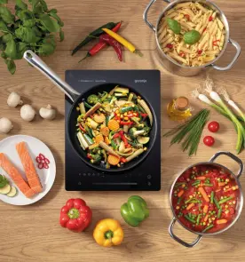 Плитка настільна Gorenje індукційна, конфорок - 1 на 2кВт, керування - сенсорне, чорний №11