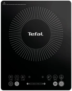 Плитка настольная Tefal индукционная Everyday Slim, комфорок – 1 на 2.1кВт, управление – сенсорное, программ – 6, черный №1