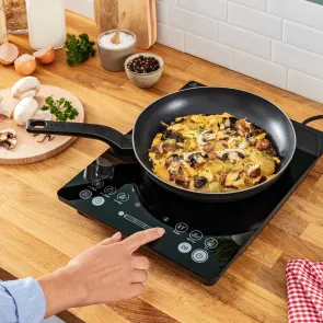 Плитка настольная Tefal индукционная Everyday Slim, комфорок – 1 на 2.1кВт, управление – сенсорное, программ – 6, черный №6