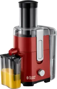 Соковитискач Russell Hobbs Desire відцентрований 550Вт, чаша-0.75л, жмих-2л, пластик, червоно-чорний №1