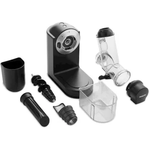 Соковитискач Philips Viva Collection шнековий 150Вт, чаша-1л, жмих-0.75л, пластик, чорний №8