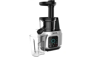 Соковитискач Tefal Juice&Clean шнековий 150Вт, чаша-0.8л, жмих-0.8л, пластик, сріблясто-чорний №4