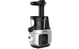 Соковитискач Tefal Juice&Clean шнековий 150Вт, чаша-0.8л, жмих-0.8л, пластик, сріблясто-чорний №5