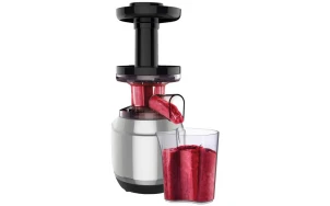 Соковитискач Tefal Juice&Clean шнековий 150Вт, чаша-0.8л, жмих-0.8л, пластик, сріблясто-чорний №8