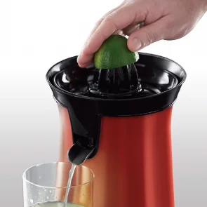 Соковыжималка Russell Hobbs Colours Plus цитрус-пресс 600Вт, 2 насадки в комплекте, пластик, красный №6