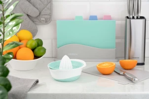 Соковитискач ручний для цитрусових Ardesto Fresh, 0.6л, пластик, блакитний №3