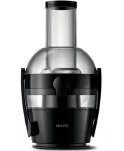 Соковитискач Philips Viva Collection відцентрований 800Вт, чаша-2л, жмих-1.2л, жолоб на ціле яблуко, пластик, чорний