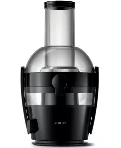 Соковыжималка Philips Viva Collection отцентрированная 800Вт, чаша-2л, жмых-1.2л, желоб на целое яблоко, пластик, черный №2