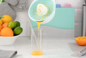 Соковитискач ручний для цитрусових Ardesto Fresh, 0.6л, пластик, блакитний №6