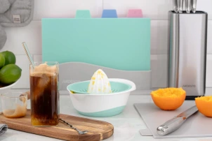 Соковитискач ручний для цитрусових Ardesto Fresh, 0.6л, пластик, блакитний №9