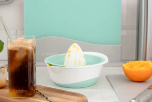 Соковитискач ручний для цитрусових Ardesto Fresh, 0.6л, пластик, блакитний №10