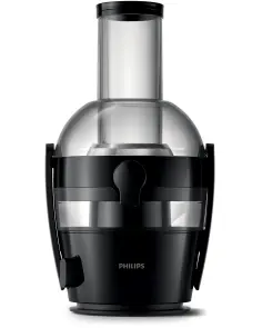 Соковыжималка Philips Viva Collection отцентрированная 800Вт, чаша-2л, жмых-1.2л, желоб на целое яблоко, пластик, черный №4