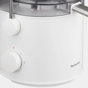 Соковитискач Panasonic відцентрований 1000Вт, чаша-1.5л, жмих-2л, жолоб на ціле яблуко, пластик/метал, білий №7