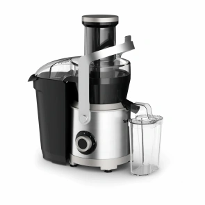 Соковитискач Tefal Nutri XXL відцентрований 1000Вт, чаша-0.8л, жмих-2.2л, жолоб на ціле яблуко, пластик/метал, чорний-нержавіюча сталь №2