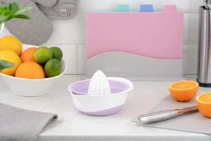 Соковитискач ручний для цитрусових Ardesto Fresh, 0.6л, пластик, ліловий №3