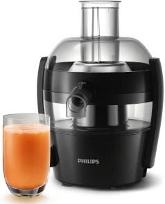 Соковитискач Philips Viva Collection відцентрований 500Вт, чаша-0.5л, жмих-1л, пластик, чорний №4