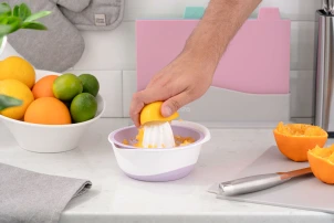 Соковитискач ручний для цитрусових Ardesto Fresh, 0.6л, пластик, ліловий №5