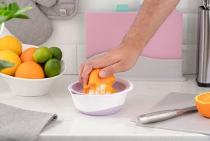 Соковитискач ручний для цитрусових Ardesto Fresh, 0.6л, пластик, ліловий №8