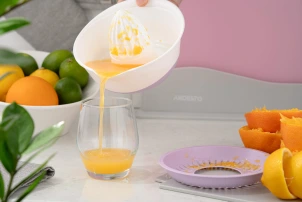 Соковитискач ручний для цитрусових Ardesto Fresh, 0.6л, пластик, ліловий №9