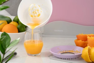 Соковитискач ручний для цитрусових Ardesto Fresh, 0.6л, пластик, ліловий №10