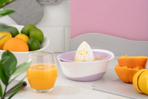 Соковитискач ручний для цитрусових Ardesto Fresh, 0.6л, пластик, ліловий №11