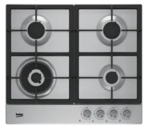 Варочная поверхность Beko газовая, 60см, чугун, нерж. №1