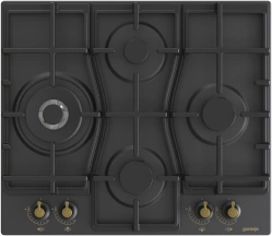 Варочная поверхность Gorenje газовая, 60см, чугун, черный