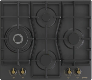 Варочная поверхность Gorenje газовая, 60см, чугун, черный №1