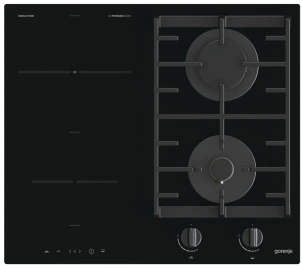 Варильна поверхня Gorenje комбінована (2 газ + 2 інд), 60см, чорний №2