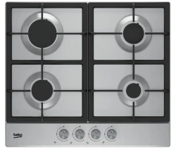 Варочная поверхность Beko газовая, 60см, чугун, нерж.