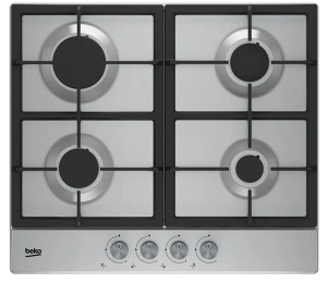 Варочная поверхность Beko газовая, 60см, чугун, нерж. №2