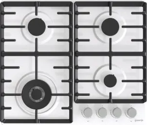 Варильна поверхня Gorenje газова, 60см, чавун, білий №2