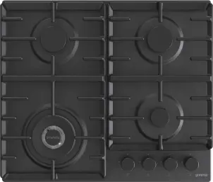 Варильна поверхня Gorenje газова, 60см, чавун, чорний №2