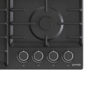Варильна поверхня Gorenje газова, 60см, чавун, чорний №7