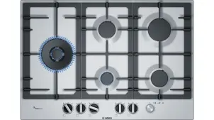 Варильна поверхня Bosch газова, 75см, чавун, нерж №1