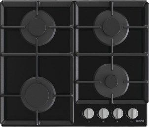 Варильна поверхня Gorenje газова на склі, 60см, чавун, чорний №2