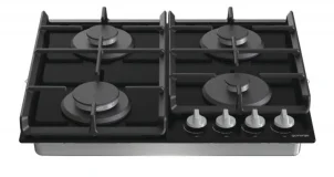 Варильна поверхня Gorenje газова на склі, 60см, чавун, чорний №5
