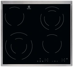 Варочная поверхность Electrolux электрическая стеклокерамическая, 60см, черный