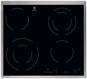 Варочная поверхность Electrolux электрическая стеклокерамическая, 60см, черный №1