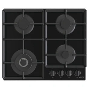 Варочная поверхность Gorenje газовая на стекле, 60см, чугун, черный №2