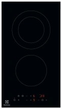 Варочная поверхность Electrolux электрическая стеклокерамическая, 30см, Домино, черный