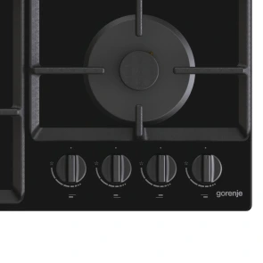 Варочная поверхность Gorenje газовая на стекле, 60см, чугун, черный №6