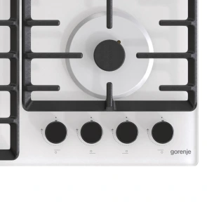 Варильна поверхня Gorenje газова на склі, 60см, чавун, білий №7
