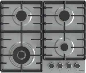 Варильна поверхня Gorenje газова, 60см, чавун, нерж №1
