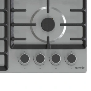 Варильна поверхня Gorenje газова, 60см, чавун, нерж №4