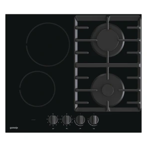 Варильна поверхня Gorenje комбінована (2 газ + 2 склокерам. ), 60см, чорний №2