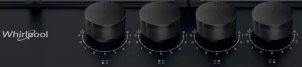 Варочная поверхность Whirlpool газовая, 60см, чугун, конфорка с двойным рядом пламени, черный №5