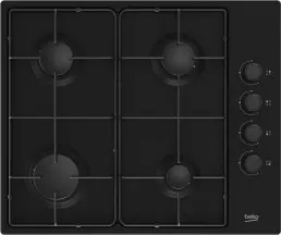 Варочная поверхность Beko газовая, 60см, черный